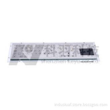 Industrial Waterproof Metallic Keyboard With Touchpad For K